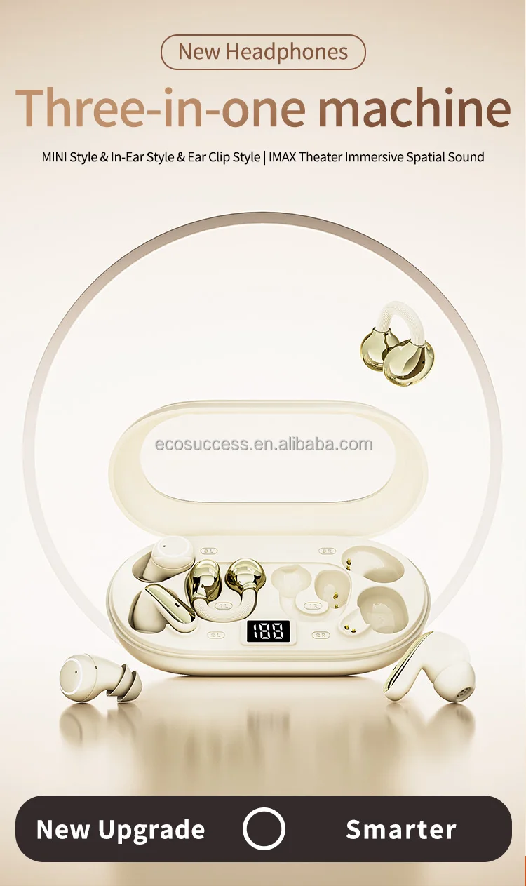 2026 New Technology P47 TWS Earphones 3 in 1 True Wireless Earbuds Sport Waterproof Low Latency Gaming In-ear Earphones