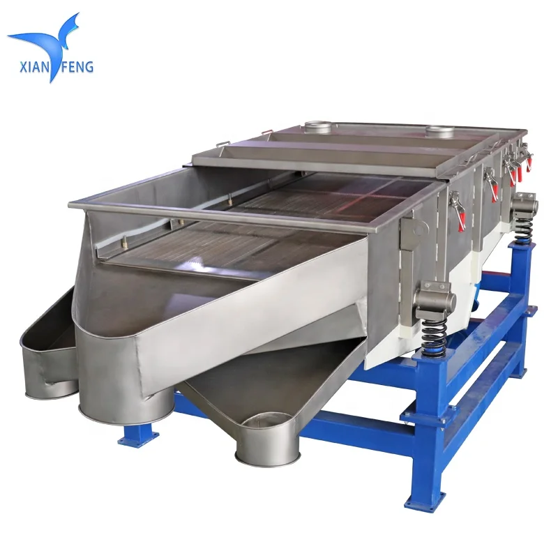 Machine Size 3000*800 mm Rectangle  Sorting Machine, Multi-layer Linear Vibrating Screen for River Sand Size Sieving Machine
