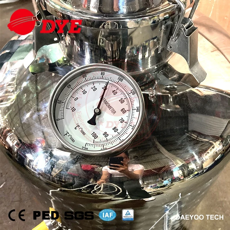 100L дистиллированный, Самогонный аппарат дома дистилляции SS304 виски дистиллятор алкоголя оборудование для дистилляции