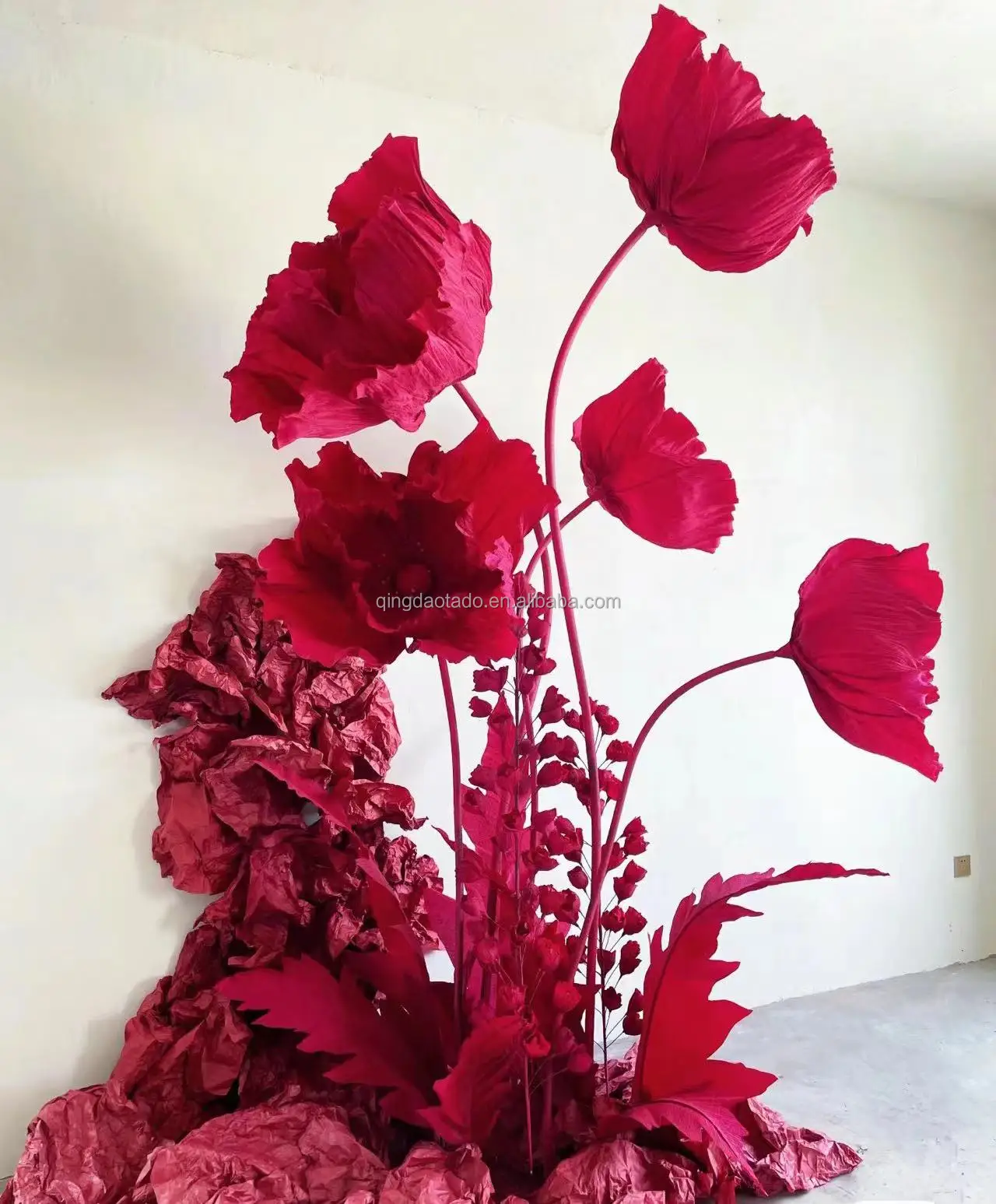Artificial Flower Freestanding Customized Paper Giant Flower For