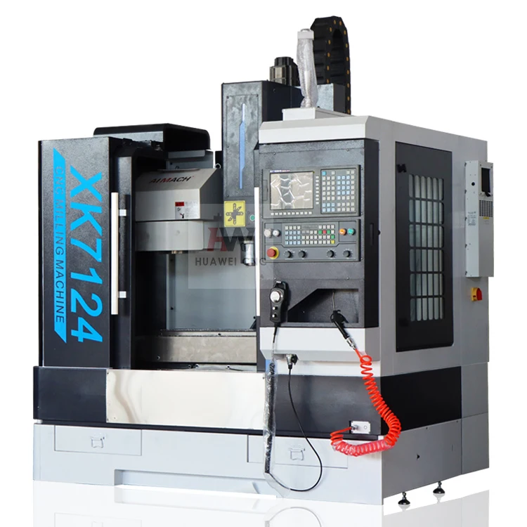China Hot Sell 5 Axis Vertical Fanuc CNC Milling Machine XK7124 BT40 Spindle Small for Metal