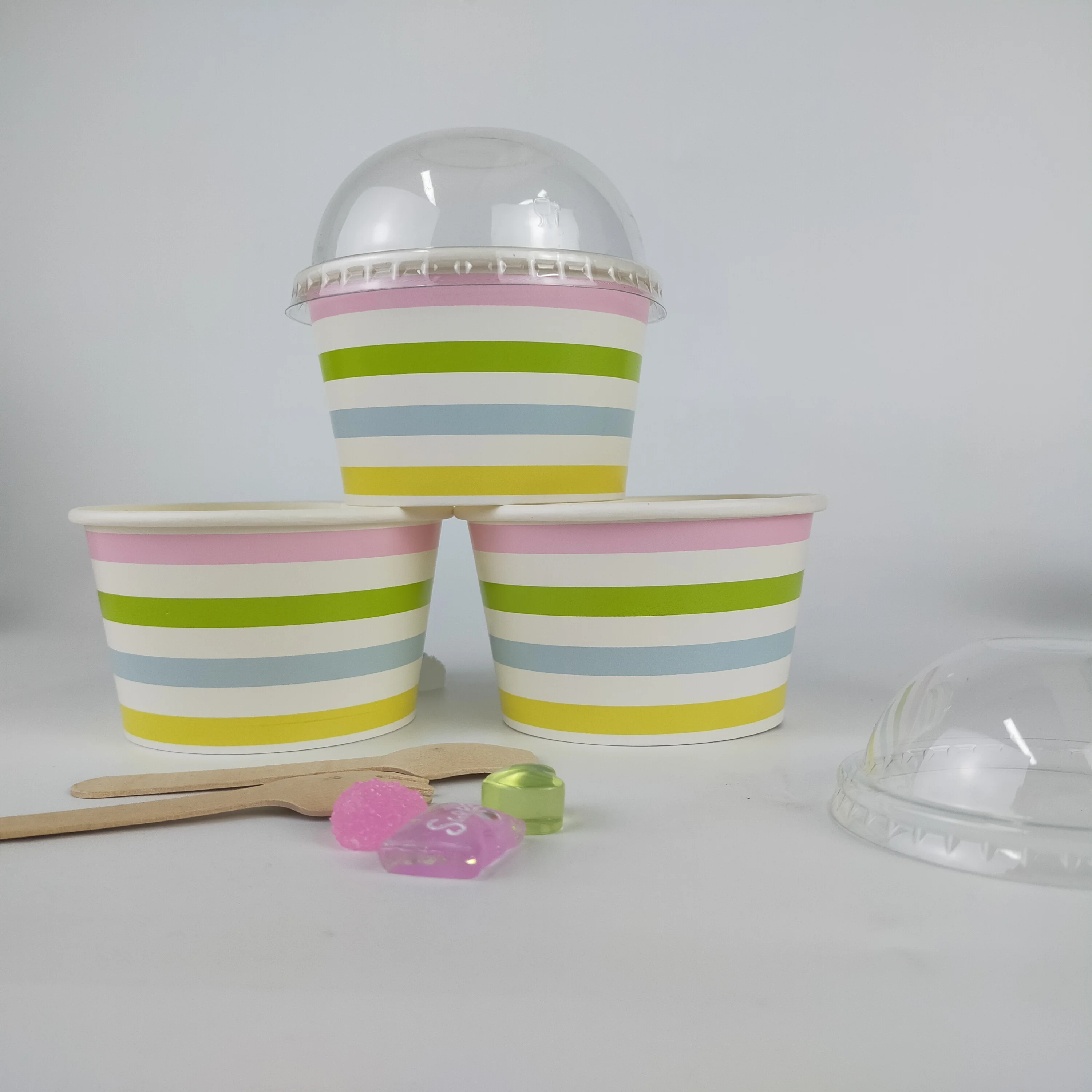 Custom Logo 5oz Ice Cream Paper Cup - Biodegradable & Stylish