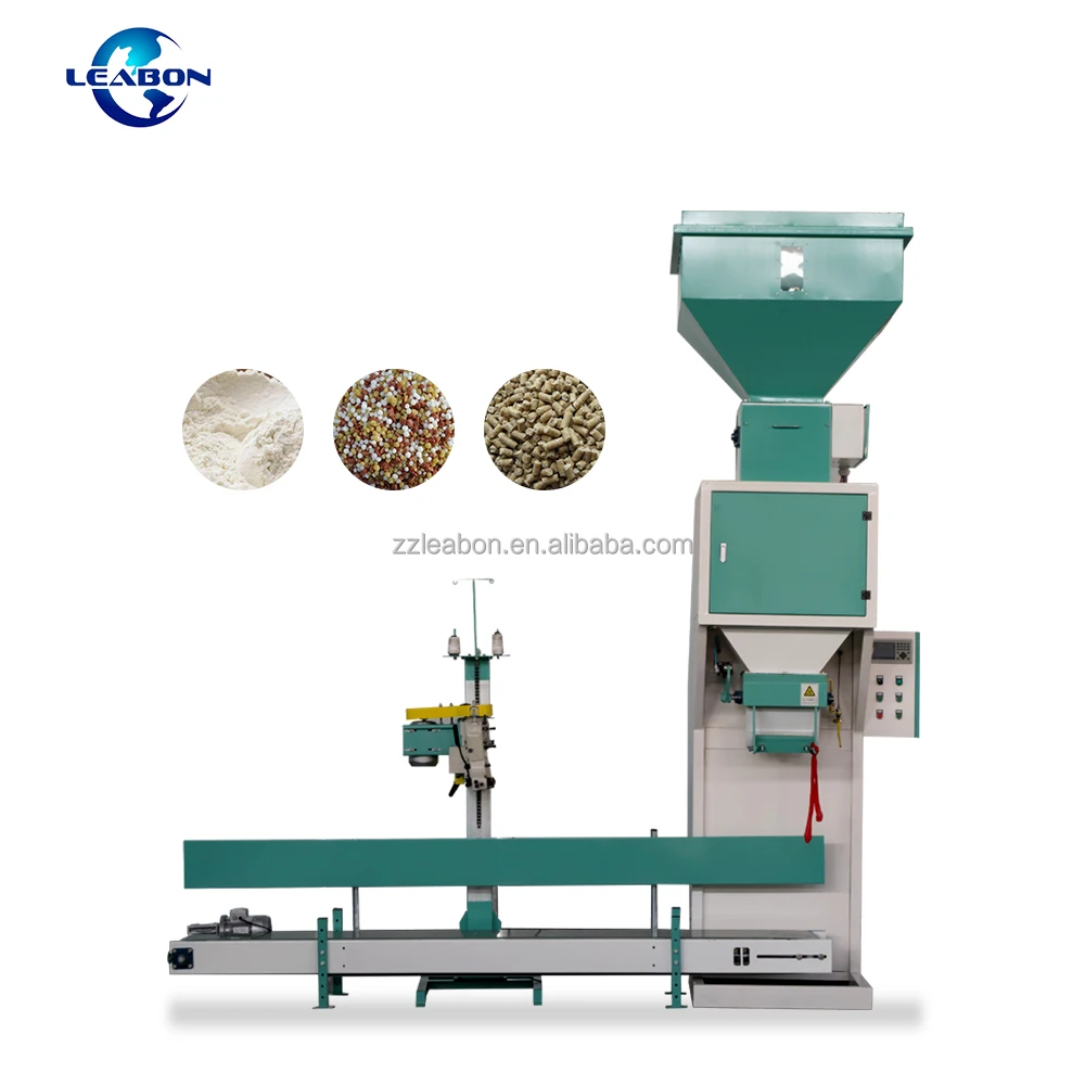 15-50kg  Automatic Sugar Rice Packer Granules Packer Feed Pellet Baking Soda Starch Packing Machine Powder