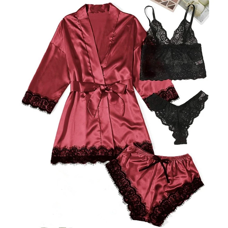 Women Girl Night Dress Nightgown And Panty Lace Sexy Lingerie Lingerie ...