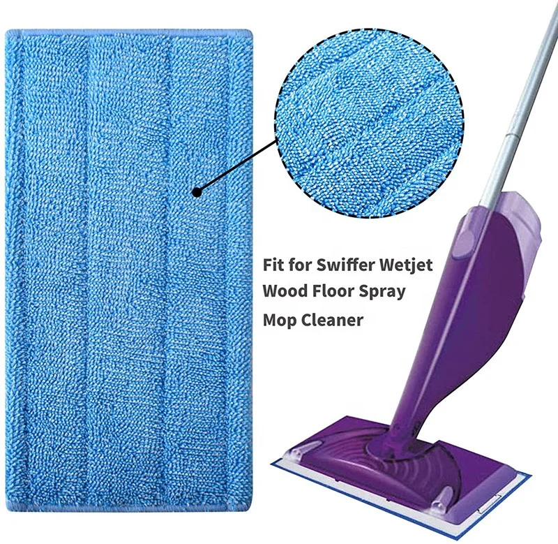 Microfiber Mop Pads Compatible With Swiffer WetJet Reusable