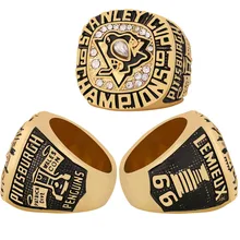 NHL 1991 Pittsburgh Penguins Championship Rings Custom Alloy Men's High Quality Jewelry Fashion Ring Wholesale