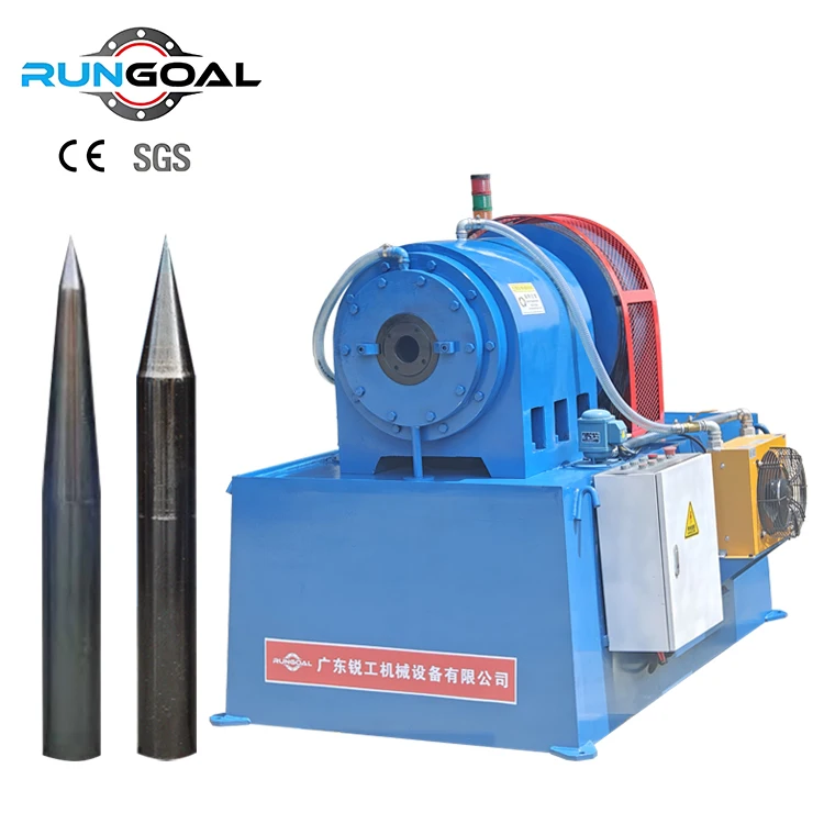 RUNGOAL High Efficiency Spiral Pile Tip Reducing Machine for Pile Making