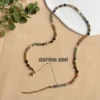 4mm Chakra Necklace with Real Stones