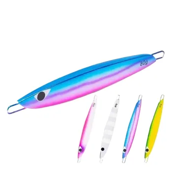 Cheery GS New OEM Slow Pitch Jigging Fishing Lure 60g 80g 130g 150g Metal Fast Sinking Jigs UV Glow Bait Electroplating – Metal Jig – view 4