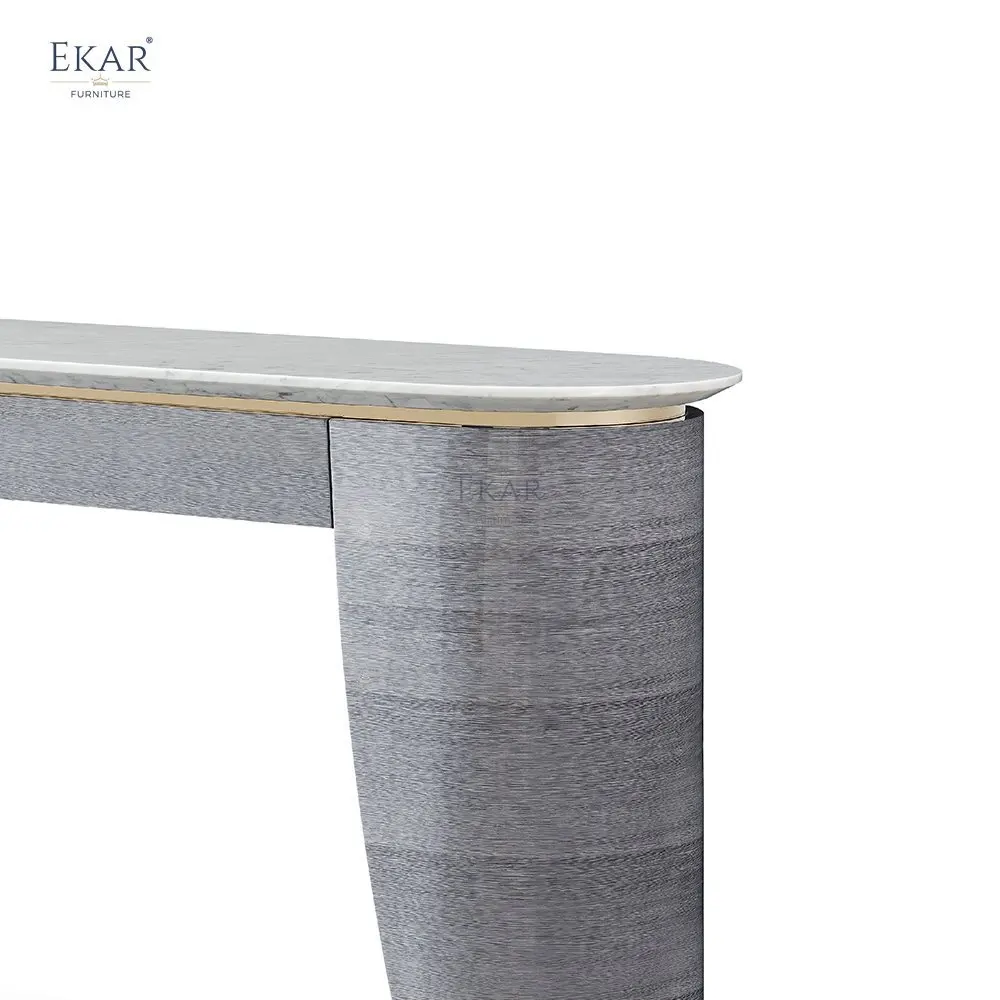 product ekar furniture luxury furniture console table modern marble top storage console table-65