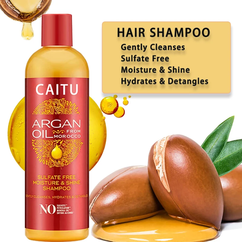 Wholesale Stock Argan Oil Hair Shampoo Curly Hair Shampoo And