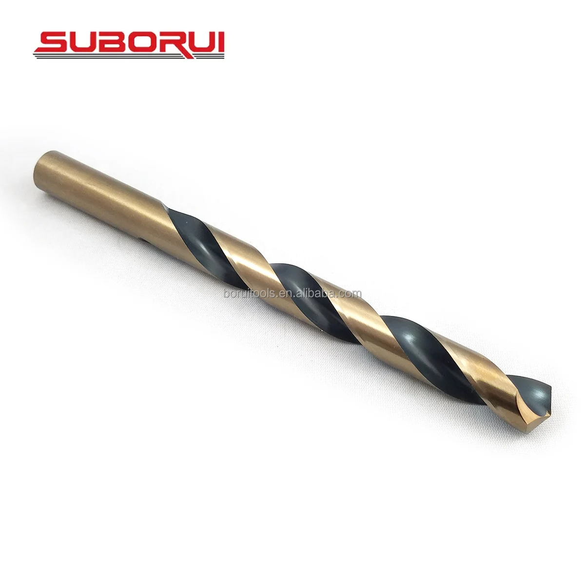 SUBORUI ODM OEM M2 4341 4241 M35 Co HSS Fully Ground Straight Shank Titanium Stainless Steel Twist Drill Bit for Metal Iron