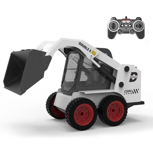 E594-003 1/14 Rc Skid Steer Loader Toys 2.4GHz Rc Heavy Industry Bulldozer Construction Truck Toy Model