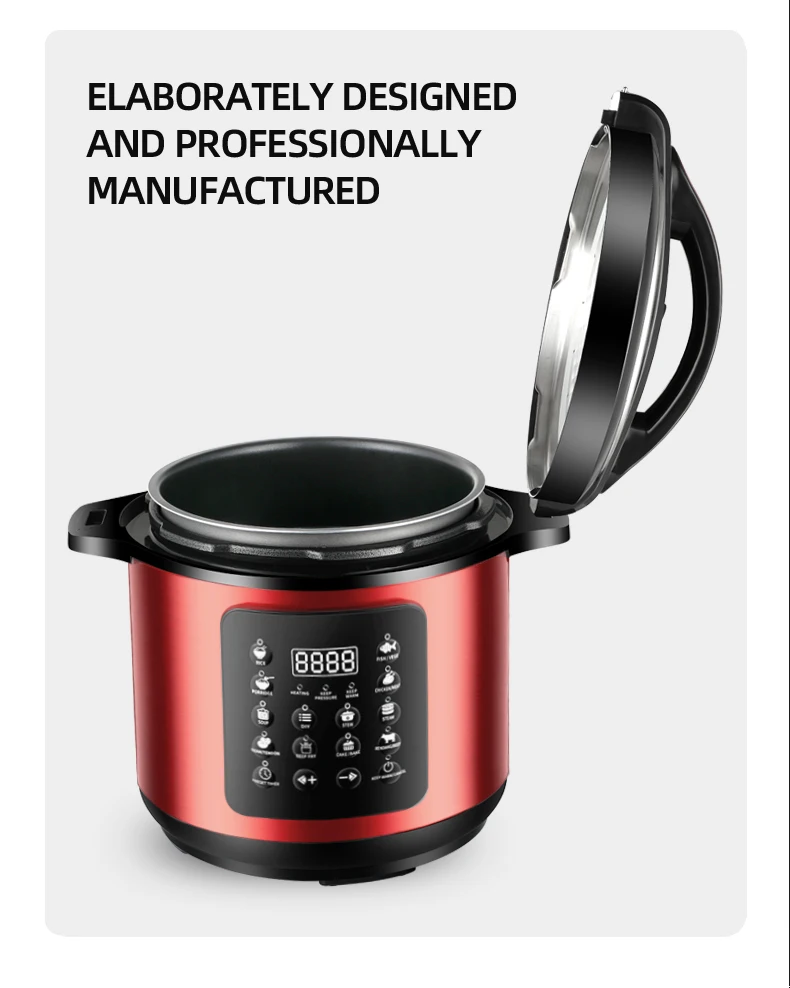 Multifunction Pressure Cooker Household 6l Stainless Steel Pot Rice