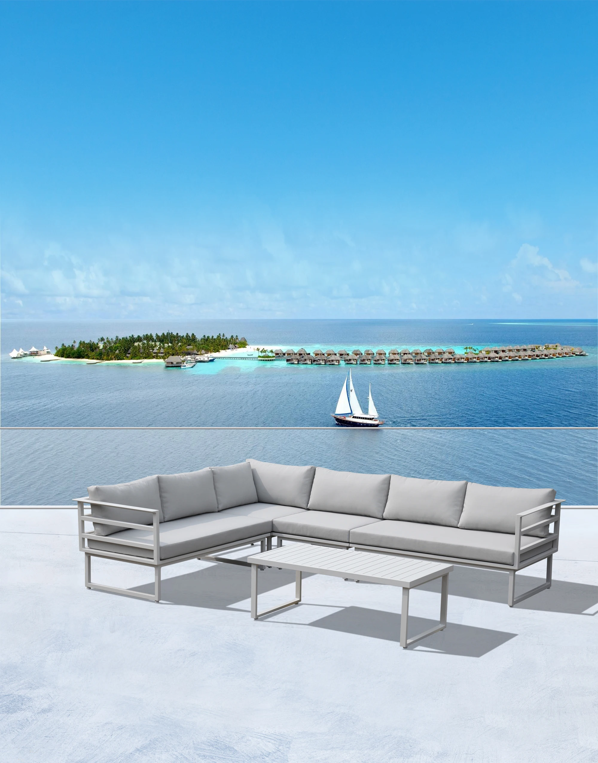 Modern Outdoor Patio Garden Furniture  Sofa Sets for Contract Hotel Design
