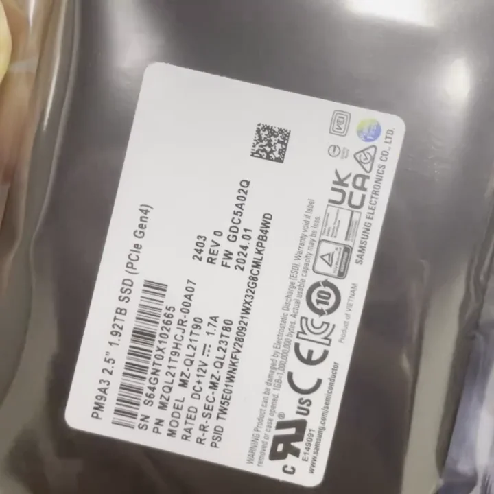 Brand New Original Enterprise Grade SSD PM893 2.5 