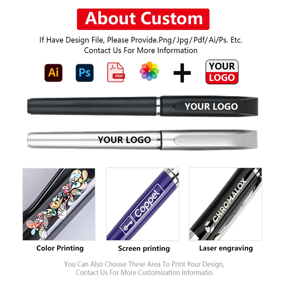 Wholesale Best Bulk Plastic Cheap Multicolored Gel-Ink Pens With OEM Custom Printed Logo For Stationery_voghion.com