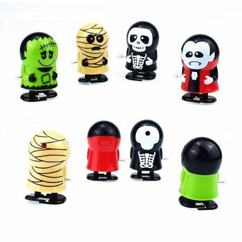 Novel Funny Wind-up Vampire Mummy Halloween Party Favor Kids Toy Small Gift Halloween Wind Up Tooth Walking Zombie