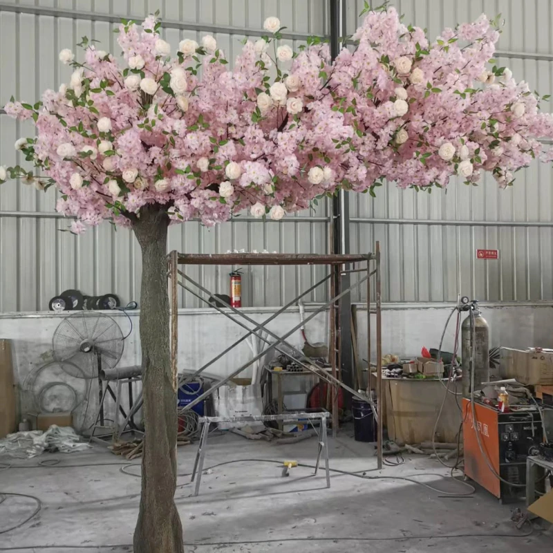 2m 3m 4m Big Plastic Japenesse Ivory Blossom Tree Artificial Sakura