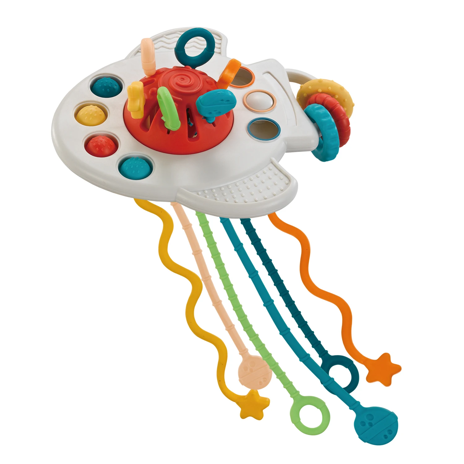 Montessori Toys Activity Sensory Development Baby Teething Pull String Toy for Babies