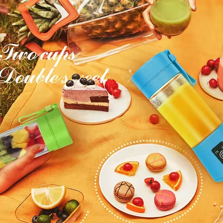 300 мл персональная USB-соковыжималка портативная соковыжималка блендер бытовая с шестью лезвиями перезаряжаемая машина для смешивания фруктов