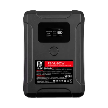 FB-VL-207W High Capacity V Mount V Lock Battery 207Wh 14.8V 14000mAh Li Ion Camera Usb Rechargeable Batteries detail image