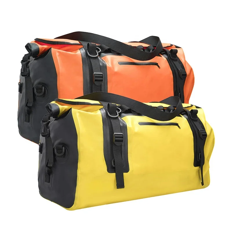 60L Big Size PVC Tarpaulin IPX6  Waterproof Dry Backpack Duffel Bag for Camping  Hiking Travel