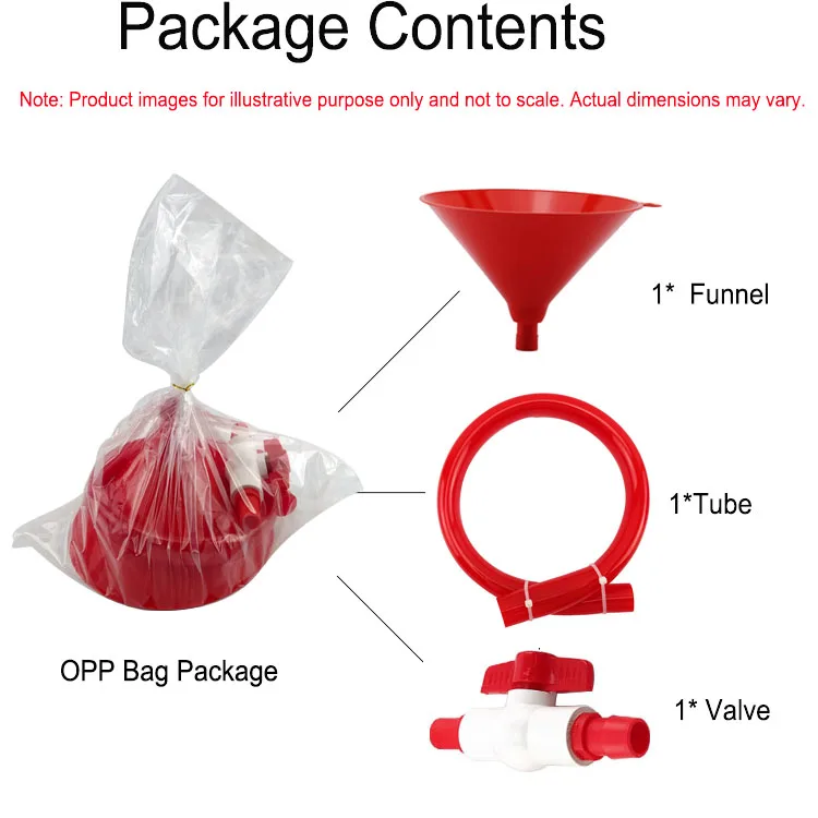 Beer Bong Funnel with Red Hose Single Beer Bong Drinking Game