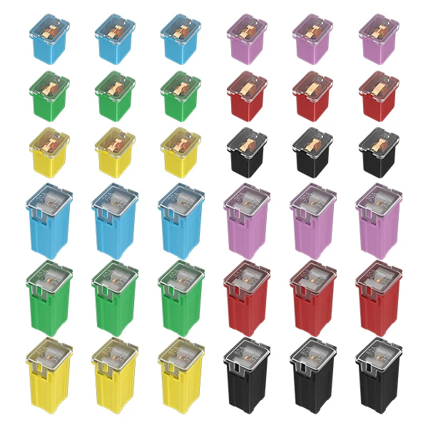 Jcase Fuse Link 20A 30A 40A 50A 60A 80A Car Fuses Square Colorful Mini Fuse Box