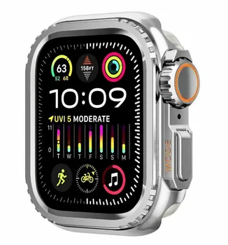 Luxury Fashionable  Stylish Metal  2in1 Full Protection  For Apple Watch 40/41MM 44/45MM  Smart Watch Cover