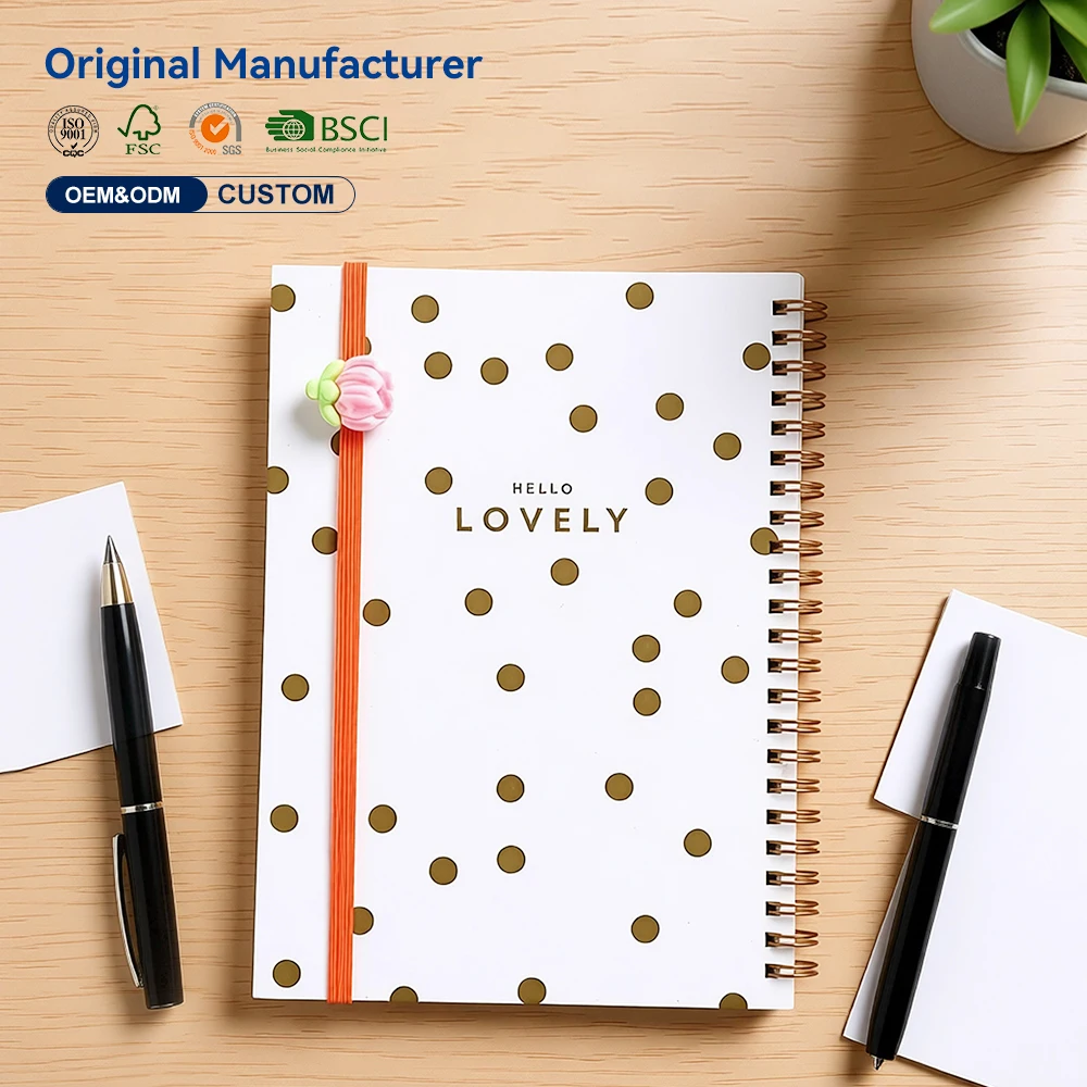 Cross Border Exclusive English Notebook A5 Coil Calendar Book for 2026, Plan, Work Record, Schedule Book