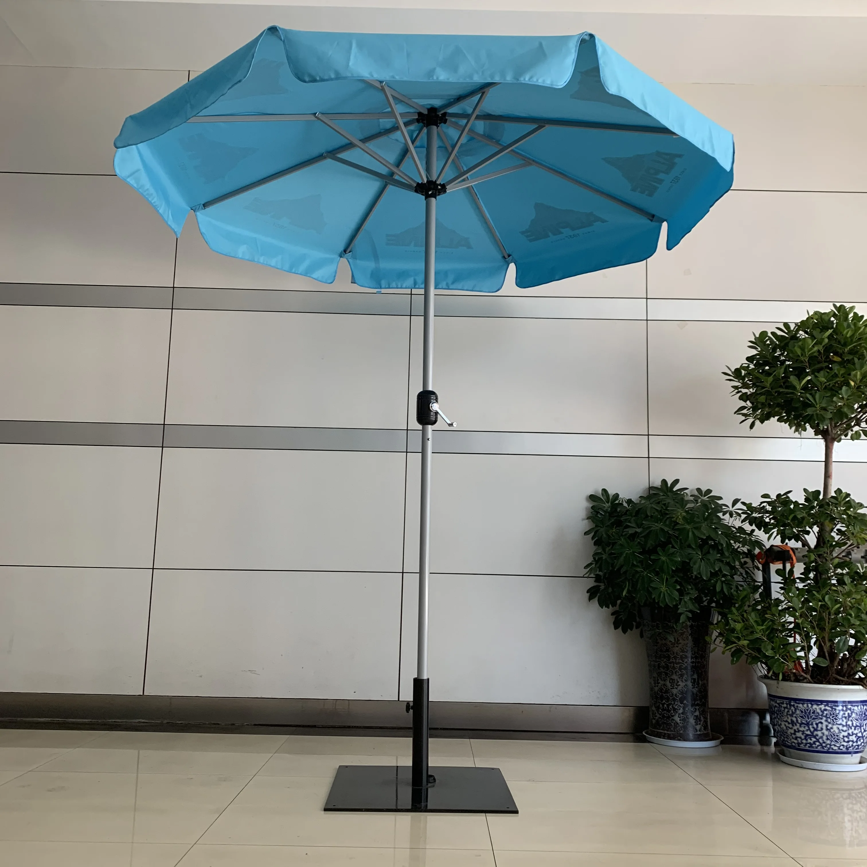 huge restaurant patio umbrella PHI VILLA 15ft Large Outdoor with Base Included, Beige Extra Large Patio Umbrellas