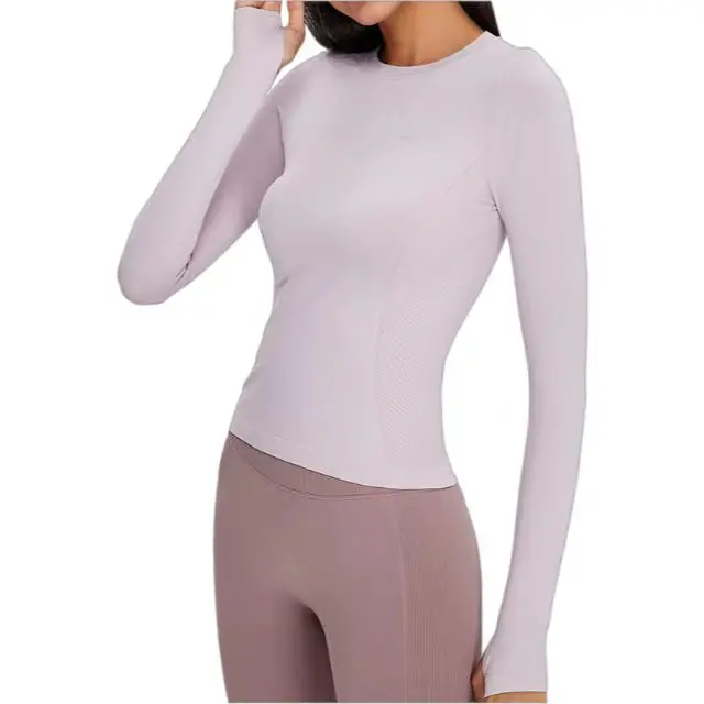 Mesh Breathable Quick Dry Women Yoga Tops Fitness Moisture Wicking Workout Shirt