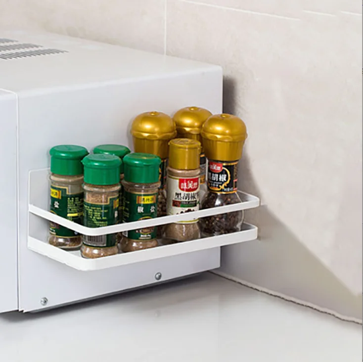 2023 New Product 4 Pack Moveable Spice Magnetic Refrigerator Storage Rack for Fridge