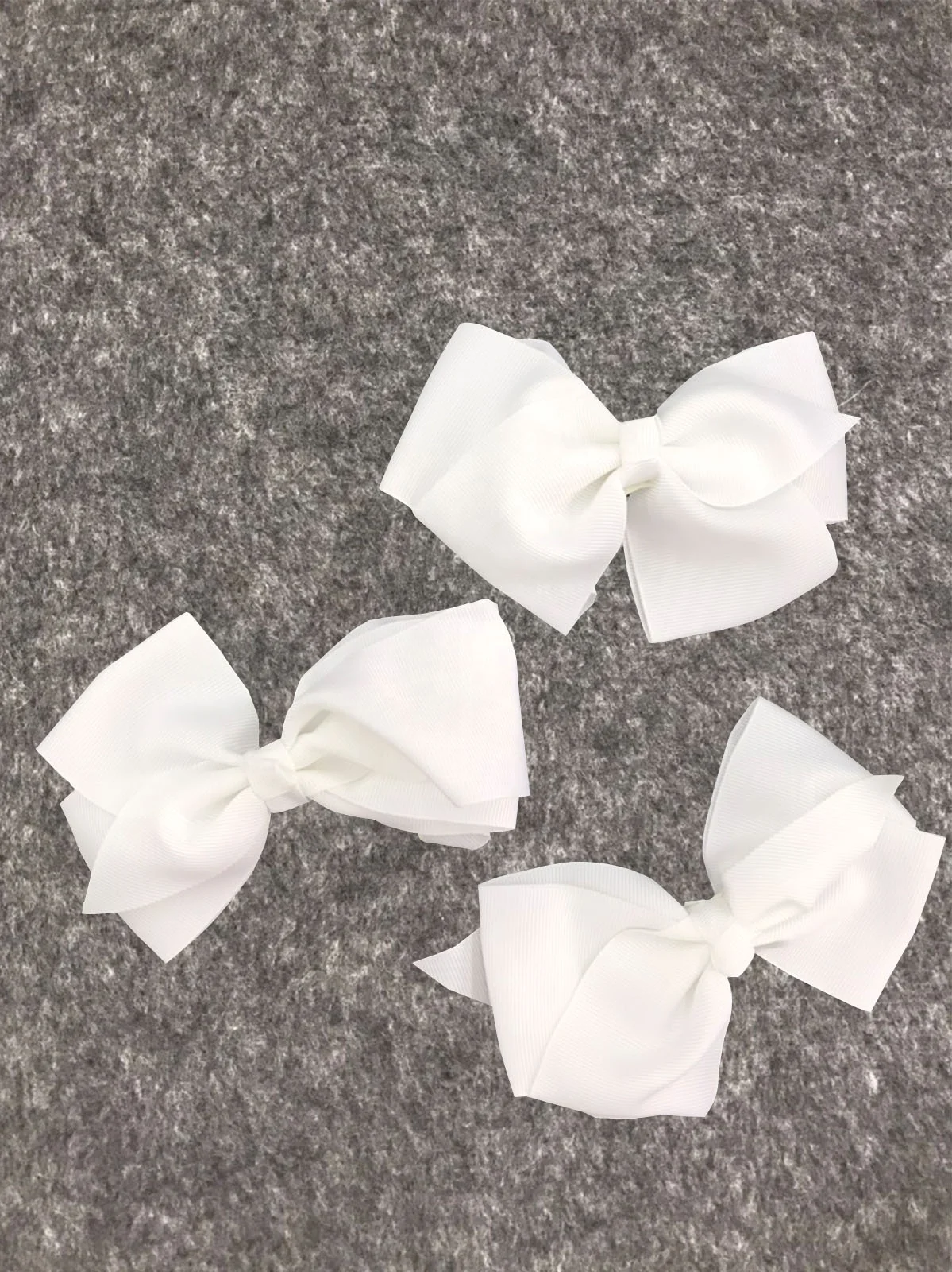 Лидер продаж, корсажная лента из 100% полиэстера, белый аксессуар для волос, бант