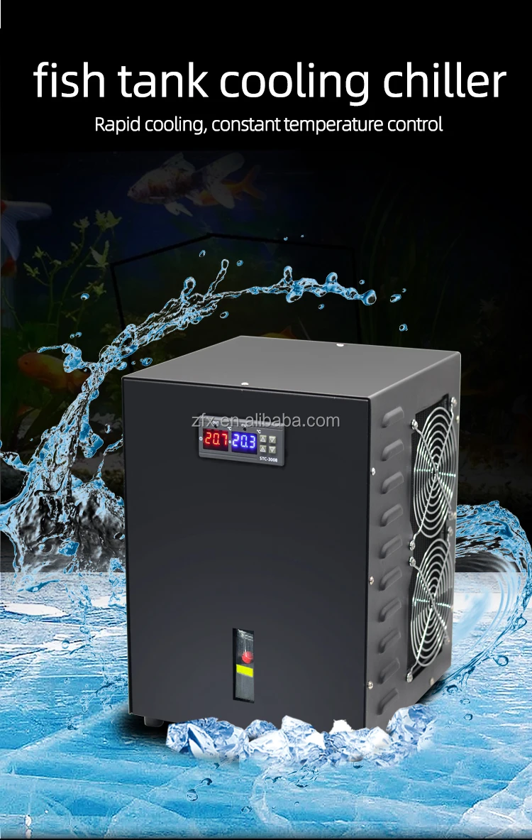 300w 60l Mini Water Chiller For Aquarium Fish Tank Semiconductor ...