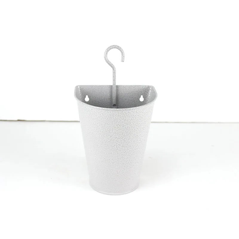 Garden Decorative Flower Pot Custom Color Hang Bucket New Fashion Galvanized Iron Metal Peg Bucket Flower Pot