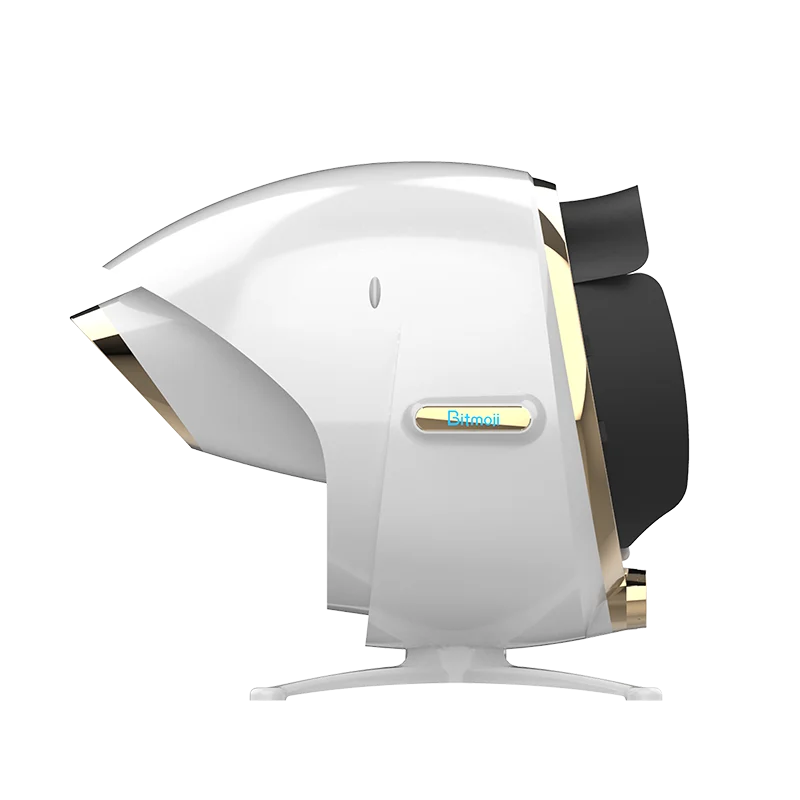 2023 AI Intelligent Image Skin Analyzer 8 Lights Max and Plus High Pixel Skin Age Detector Magic Mirror 3D Instrument