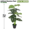 Pianta Artificiale di Monstera 80 cm 2,6 ft 14 Foglie
