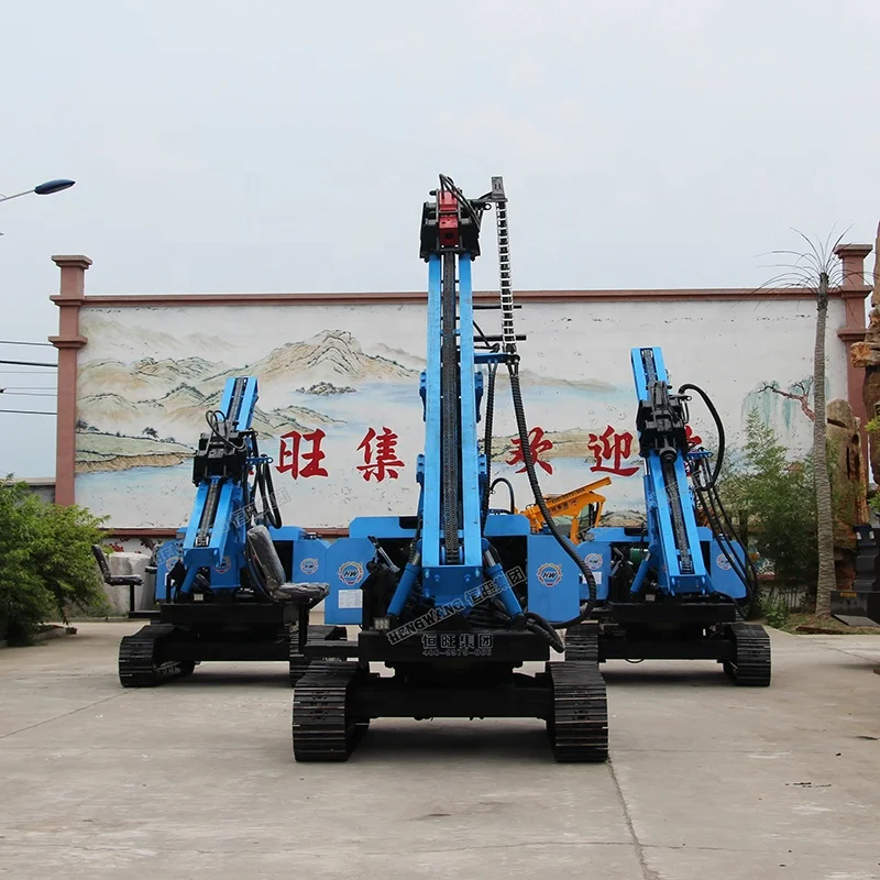 Solar Drop Hammer Piling Pressing Ramming Pile Driver Machine