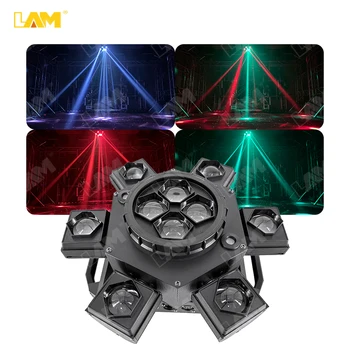 Arm Bee Eyes Led Beam Moving Head Light With Red Green Laser Effects