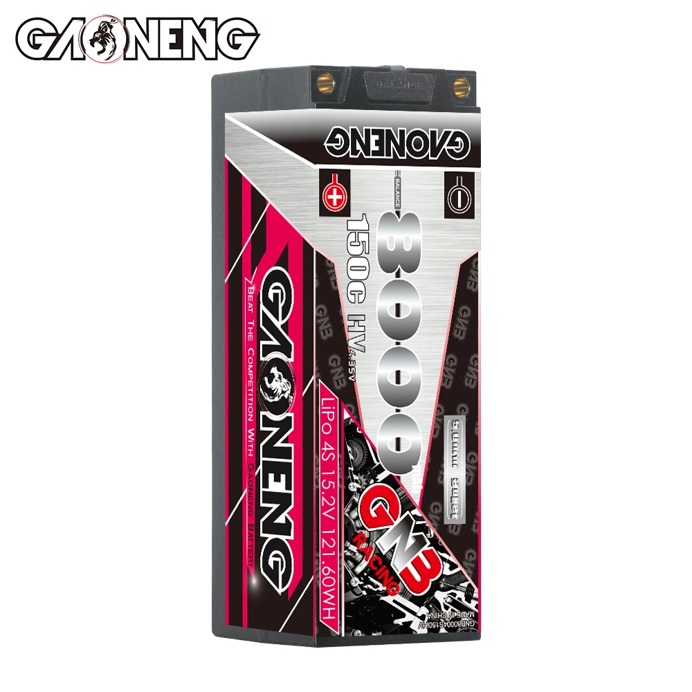GNB GAONENG 8000mAh 4S 4S2P 15.2V 150C ハードケース 5mm バレット型