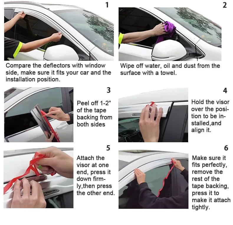 Car Accessories Door Visor Widow Visor Auto Other Exterior Accessories