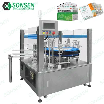 SONSEN Industrial Custom Small Vertical Cartoning Machine Solution Carton Cosmetics Small Business Packaging Machine