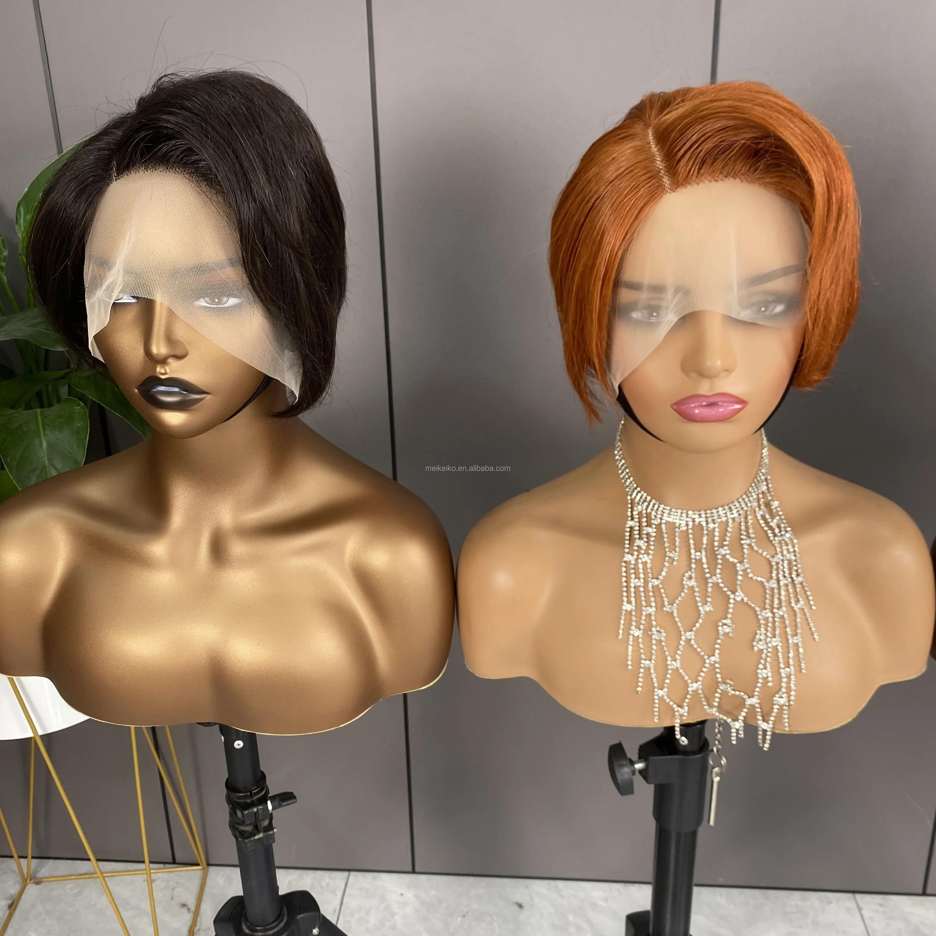 Pixie Cut Lace Frontal Wigs - Brazilian Human Hair Wigs