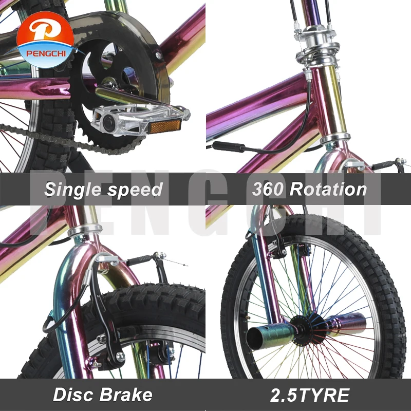 Bmxバイク20インチ大人bmxCPシルバーbicicletaフリースタイル