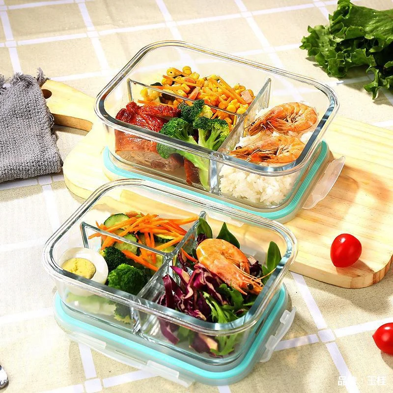 1040ml Glass Meal Prep Containers 3 Compartments Glass Tiffin Box  Borosilicate Bento Lunch Box with Airtight Locking Lids - China Glass  Container and Meal Prep Container price
