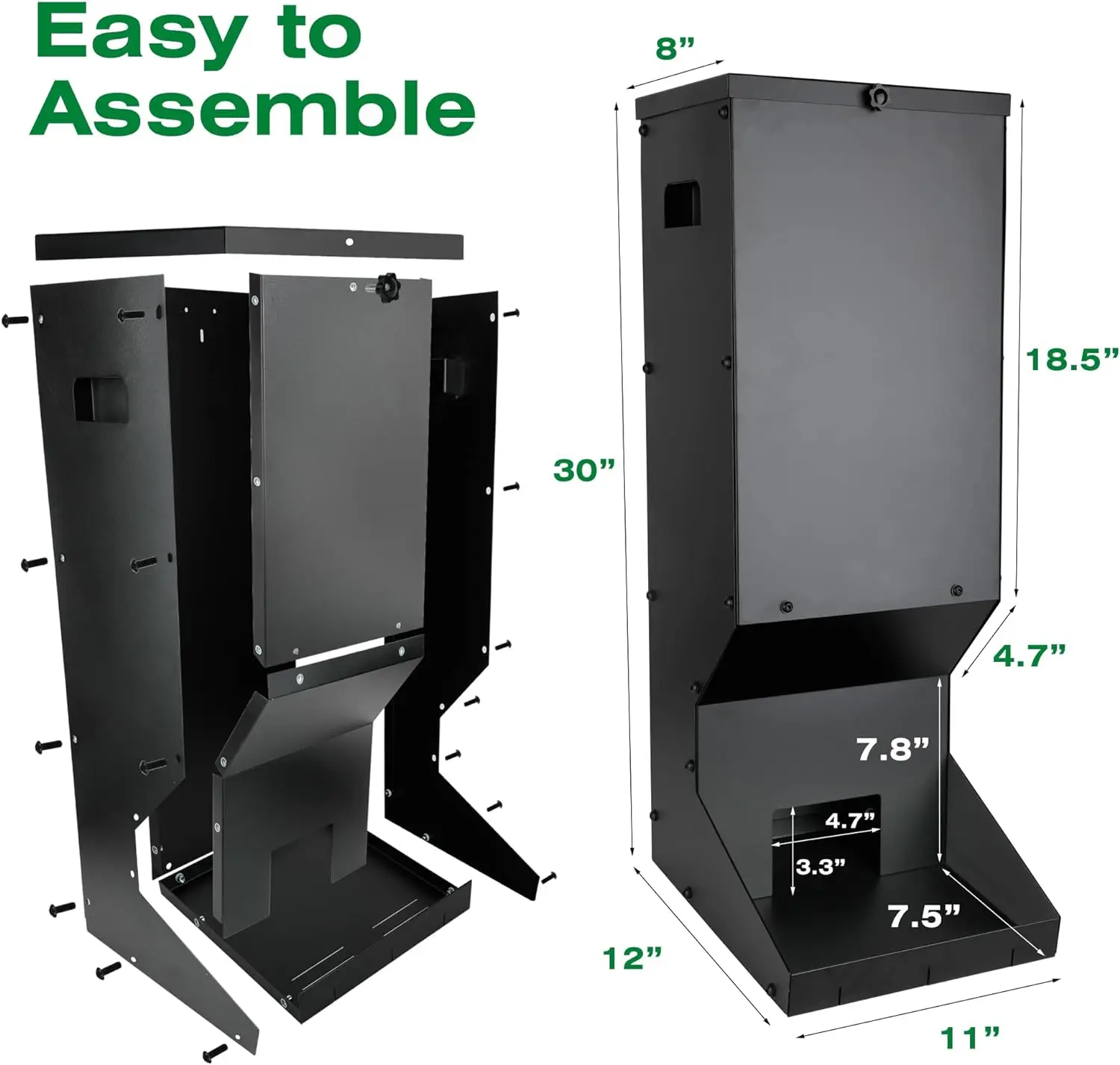 Wildlife Farm Animal Feeder Heavy Duty Metal Deer Tree Feeder Deer Corn