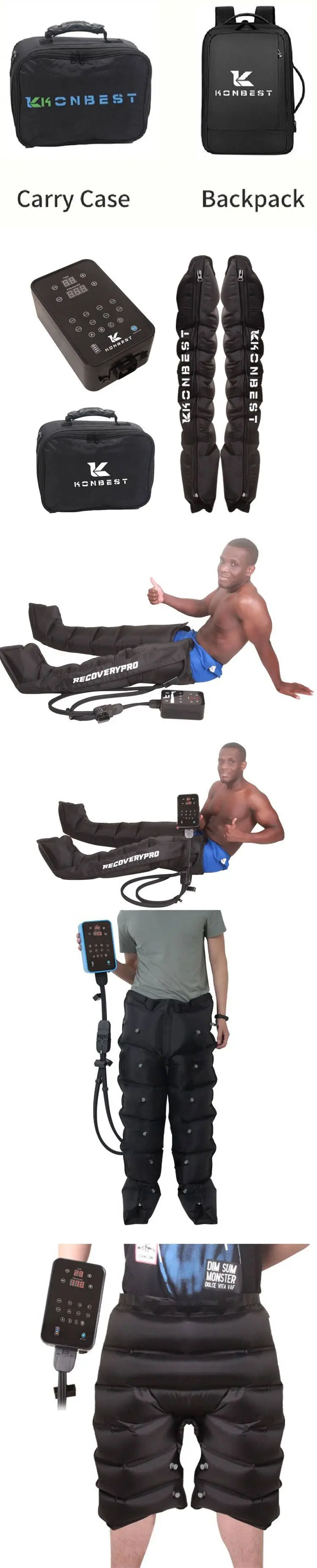 Therapy system Factory Selling 8 Chambers Pneumatically Relax Leg Massager Pressure Compression Recovery Boots