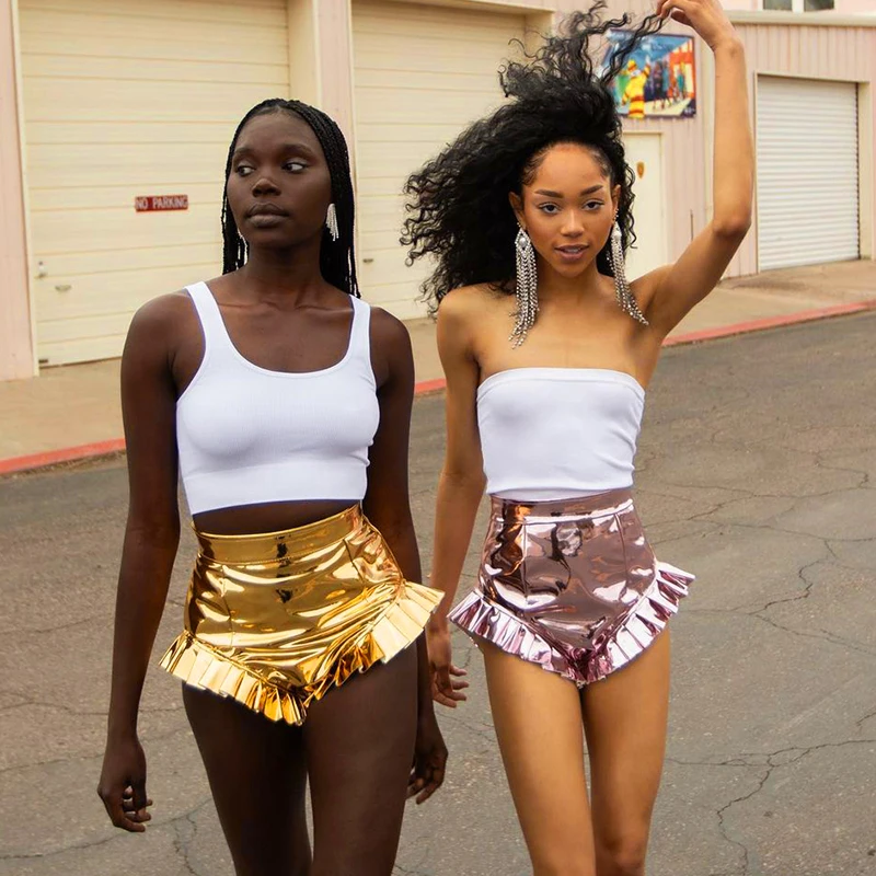 [GLOWNY] FRILL BOOTY SHORTS ★大人気★ Shop Filly Bootie Shorts - Ivory | Dancewear – TigerFriday